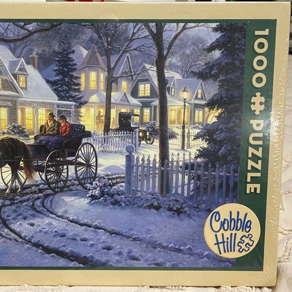 NEW Cobble Hill Horse Drawn Buggy 1,000 Piece Puzzle
Snowy Scene Family Time - Picture 2 of 11